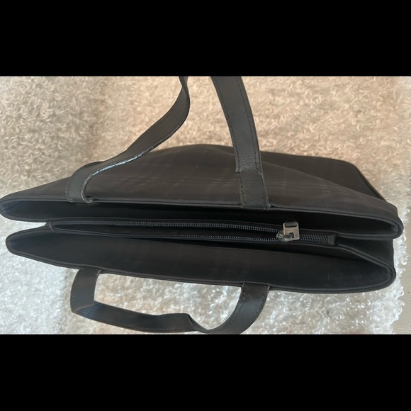 Burberry Coated Canvas Check Handle Bag - Picture 8 of 15